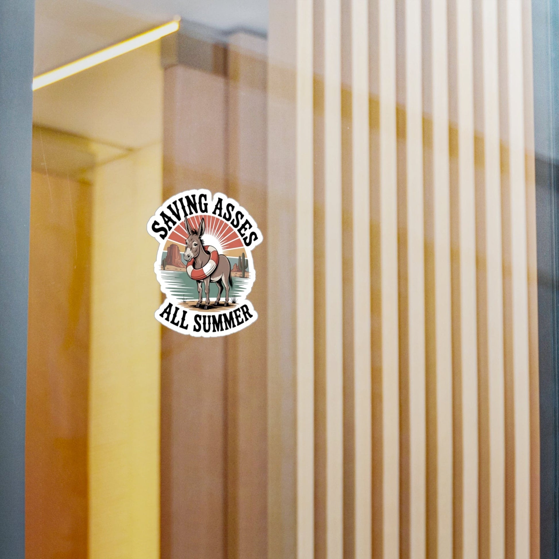 Stickers Saving Asses All Summer – Desert Donkey Rescue Sticker
