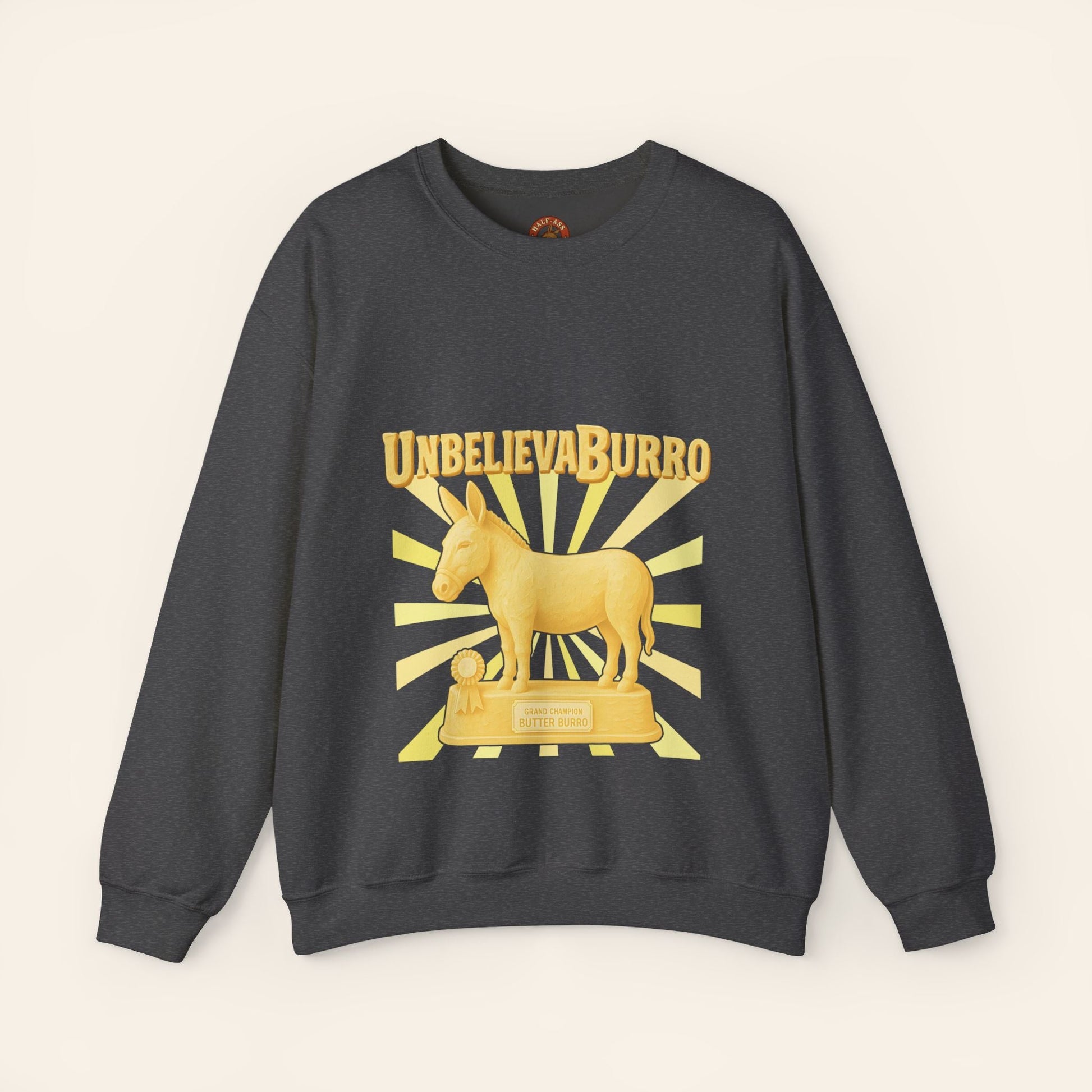 Sweatshirt UnbelievaBurro Crewneck Sweatshirt S / Dark Heather