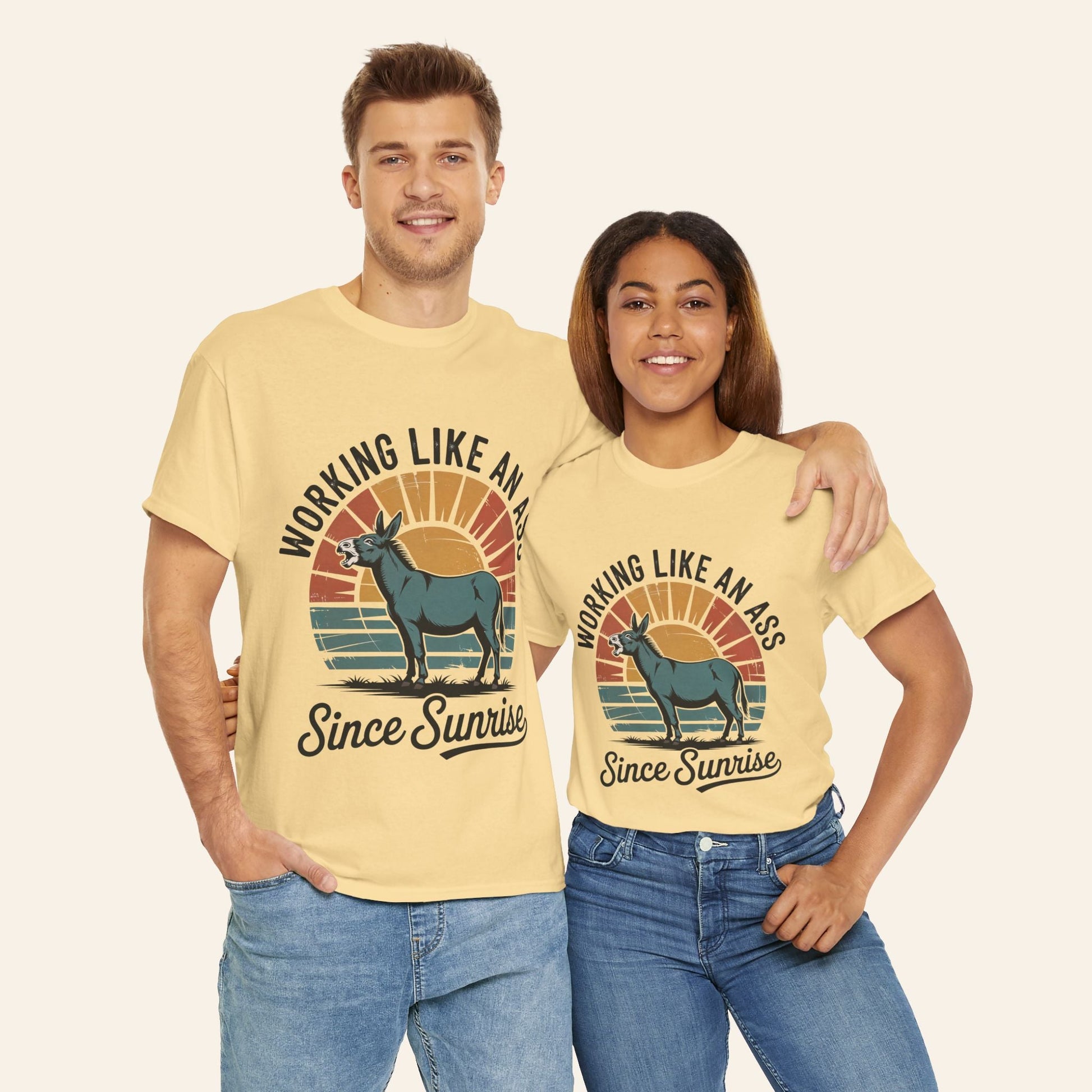 T-Shirt Working Like an Ass Since Sunrise Tee