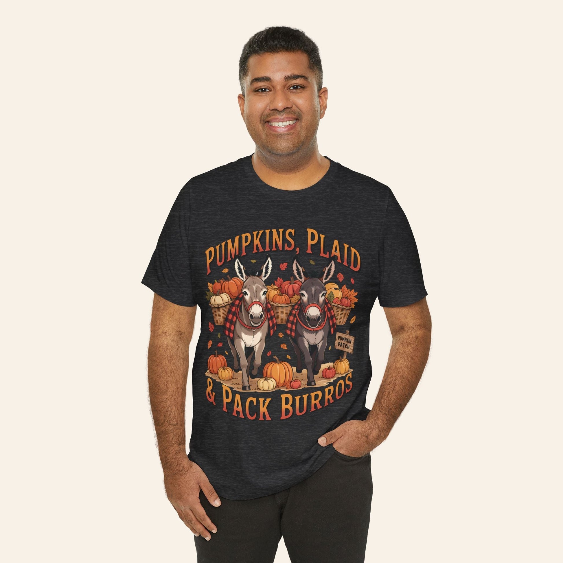 T-Shirt Pumpkins, Plaid & Pack Burros Unisex T-Shirt