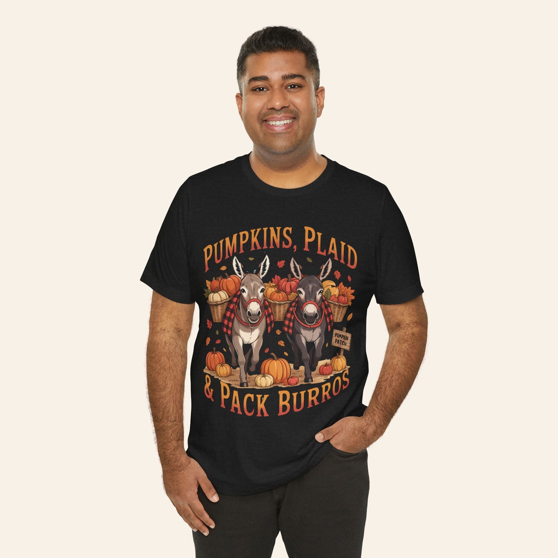 T-Shirt Pumpkins, Plaid & Pack Burros Unisex T-Shirt