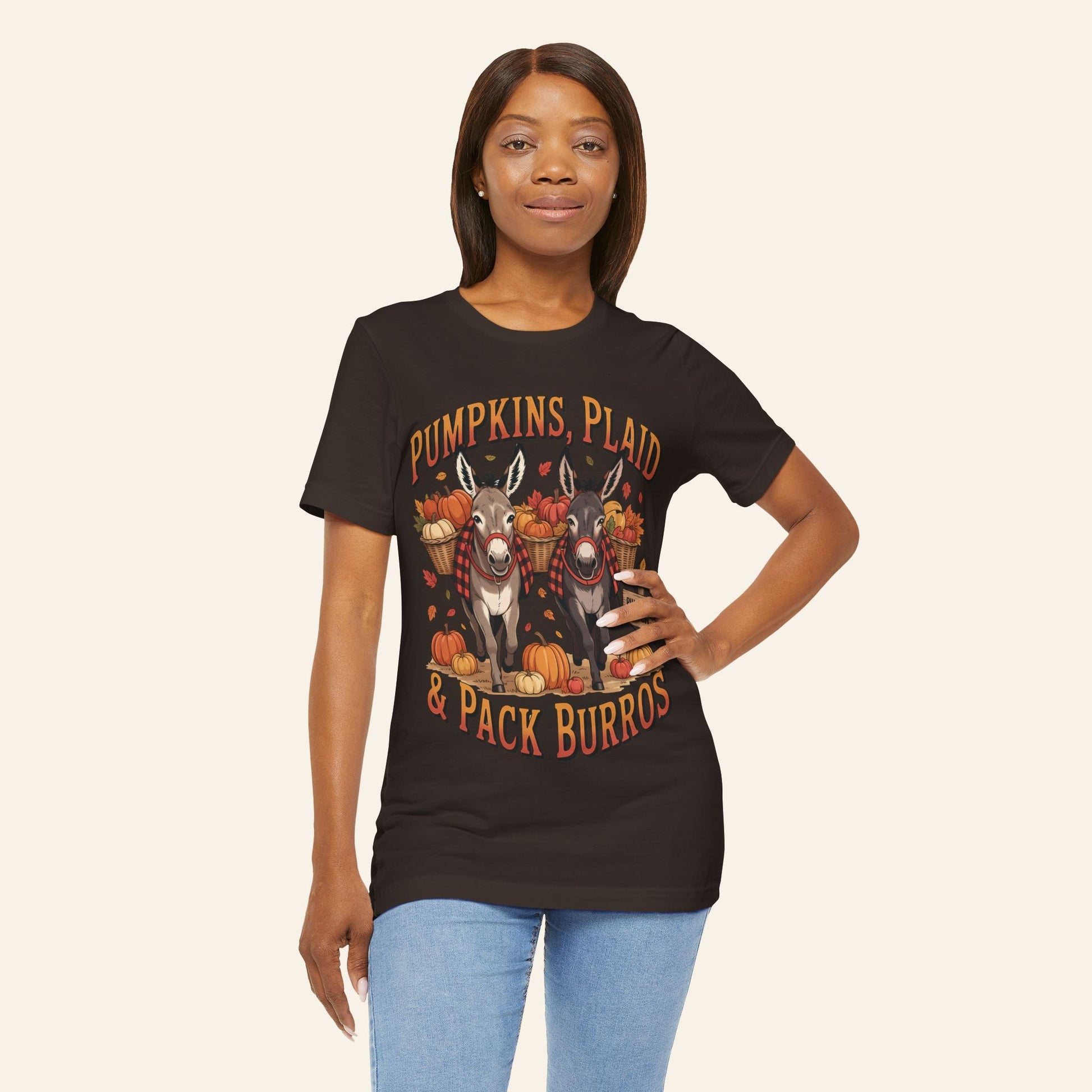 T-Shirt Pumpkins, Plaid & Pack Burros Unisex T-Shirt