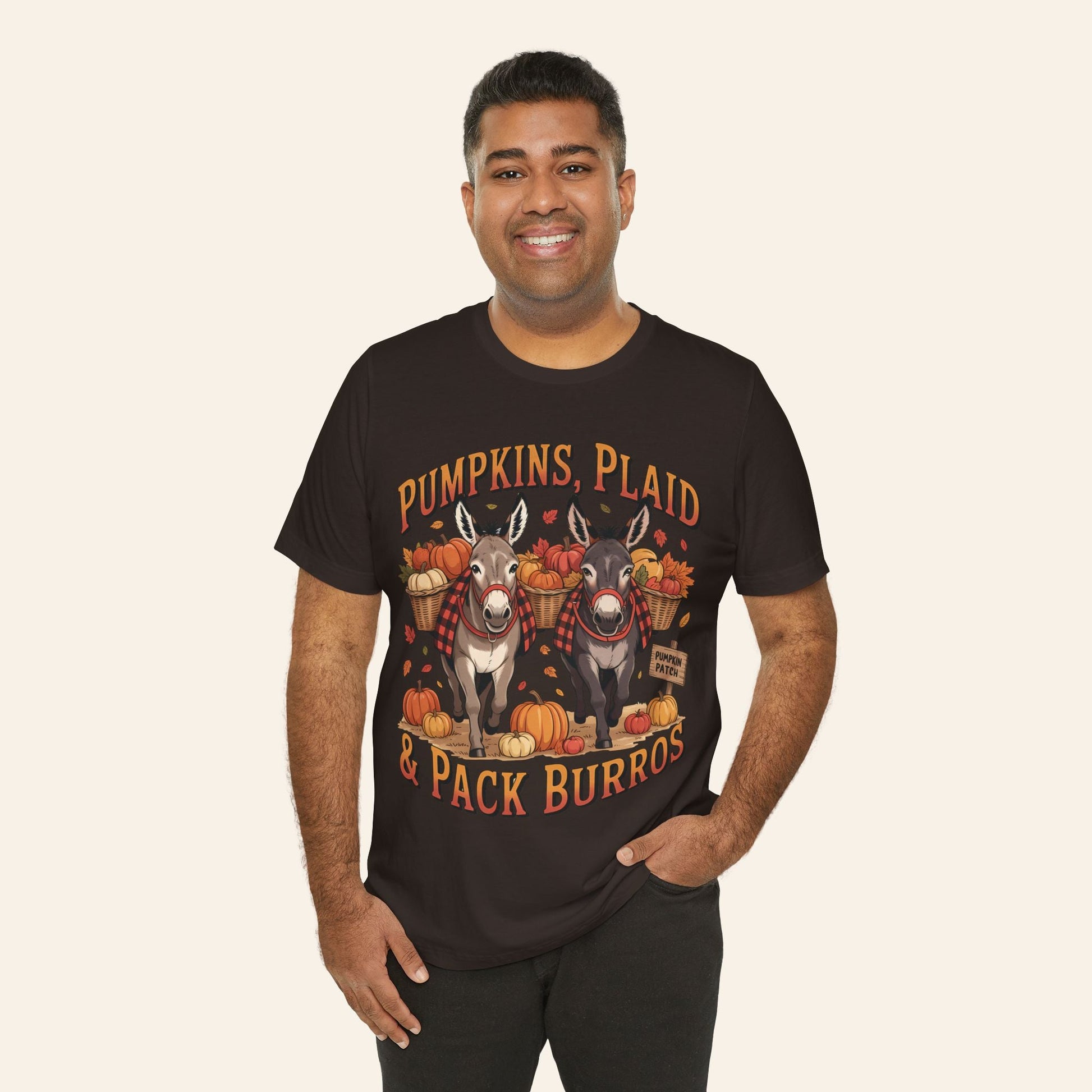 T-Shirt Pumpkins, Plaid & Pack Burros Unisex T-Shirt