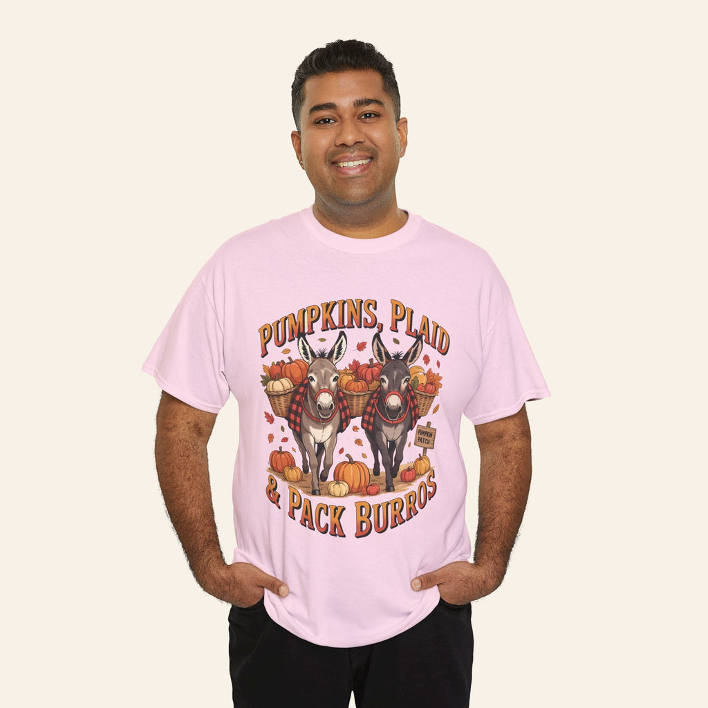 T-Shirt Pumpkins, Plaid, & Pack Burros T-Shirt (Heavy)