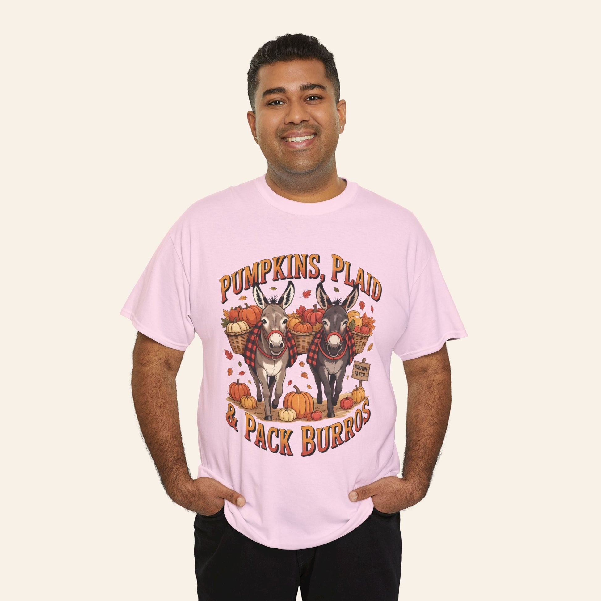 T-Shirt Pumpkins, Plaid, & Pack Burros T-Shirt (Heavy)