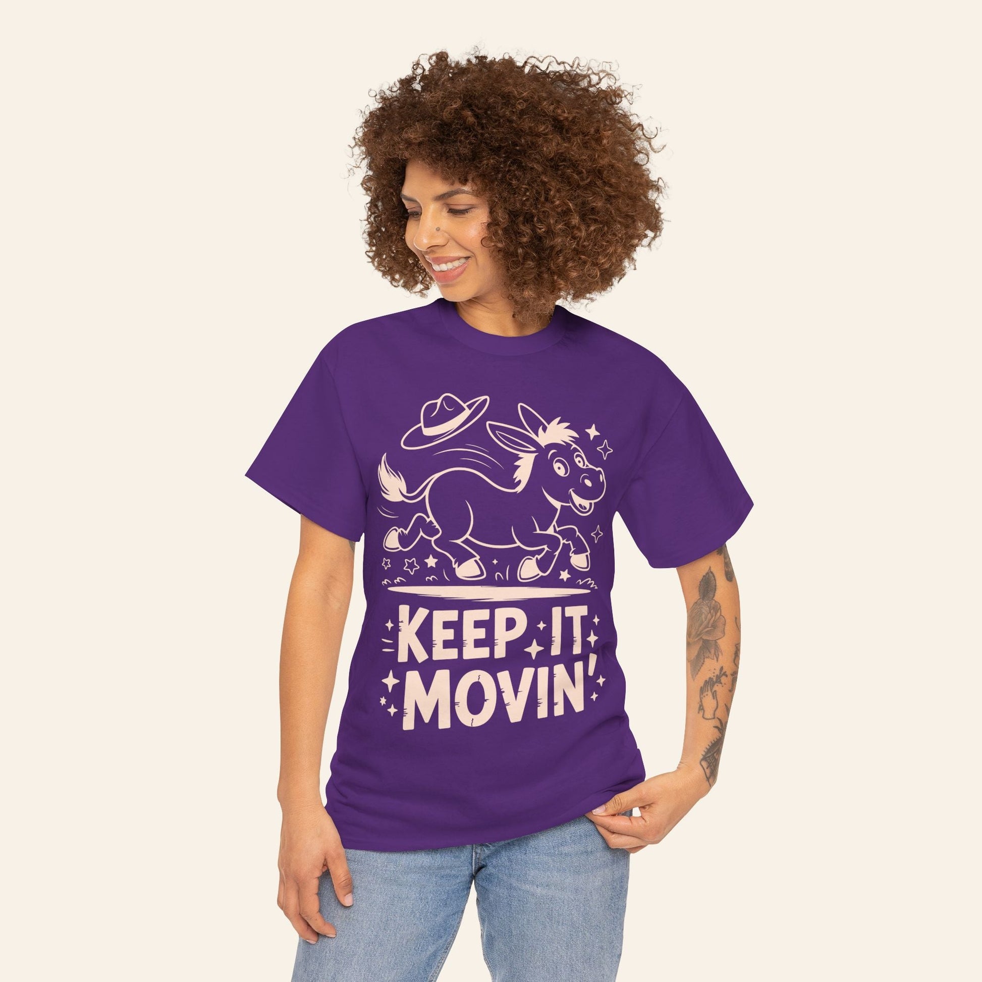 T-Shirt Keep It Movin' Unisex Heavy Cotton Tee (Dark Colors)