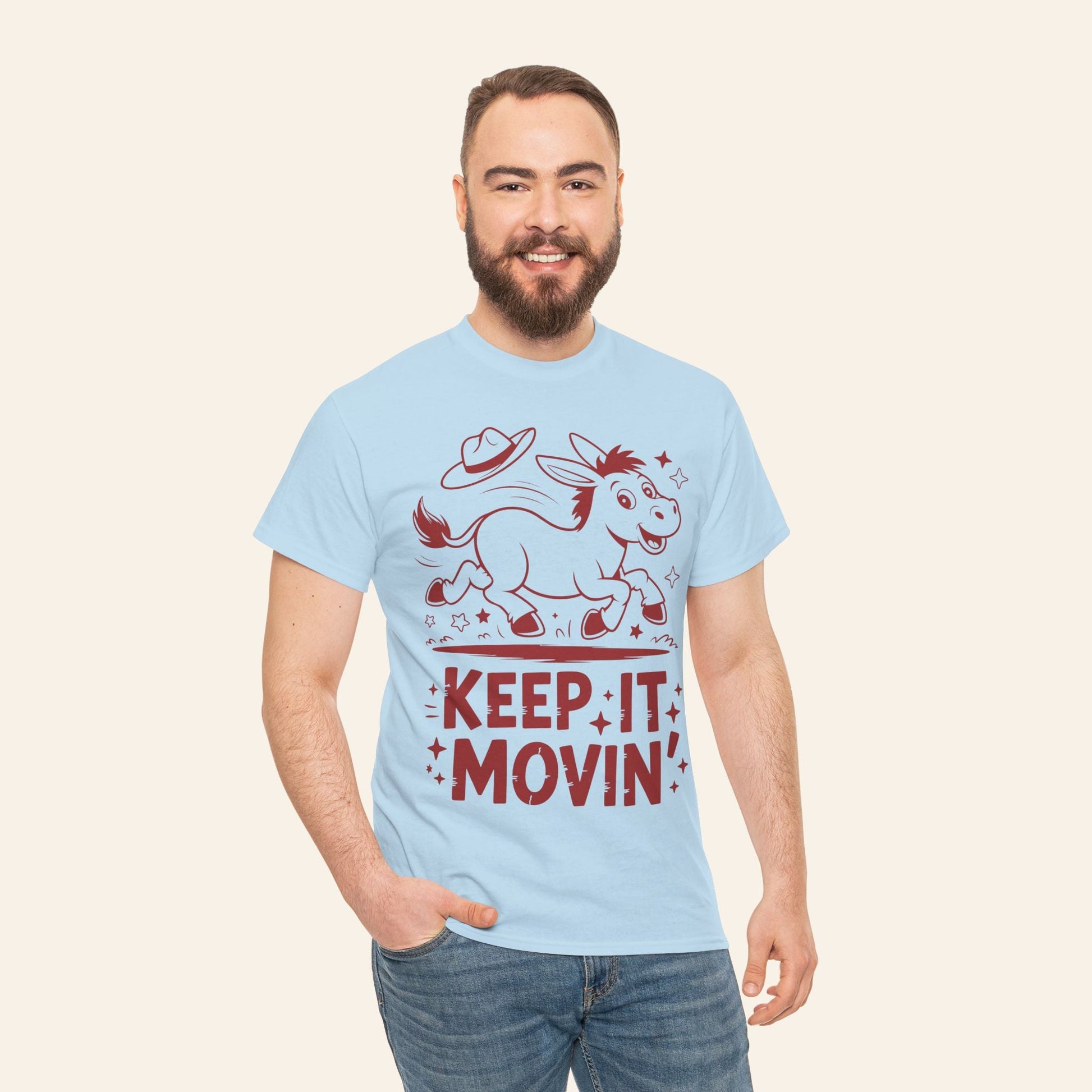 T-Shirt Keep It Movin' Unisex Heavy Cotton Tee (Light Colors)