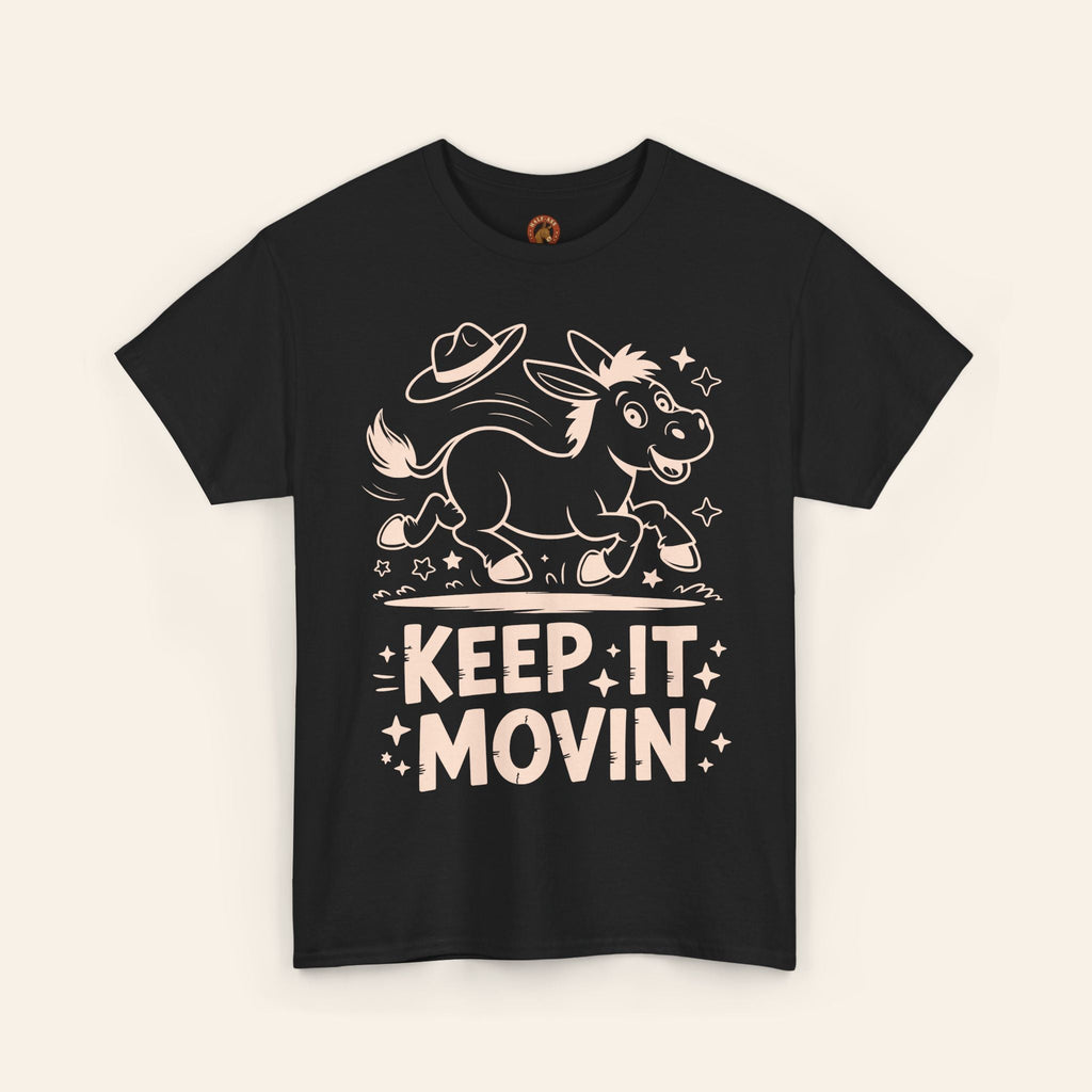 T-Shirt Keep It Movin' Unisex Heavy Cotton Tee (Dark Colors) Black / S