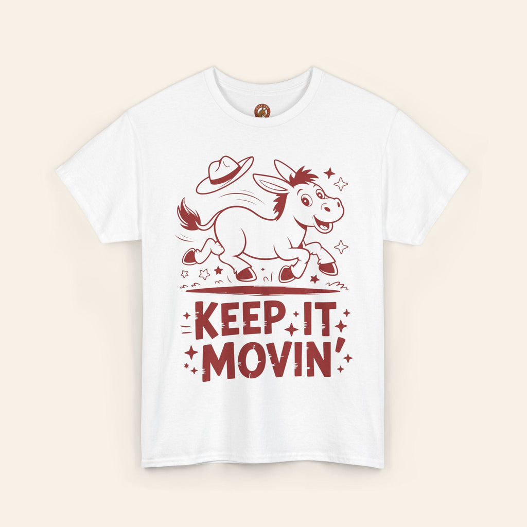 T-Shirt Keep It Movin' Unisex Heavy Cotton Tee (Light Colors) White / S